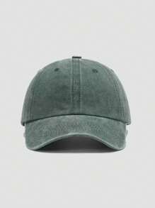 1 peça boné de beisebol vintage lavado, unissex, cor sólida, boné de caminhoneiro, boné snapback, adequado para atividades ao ar livre, viagens, caminhadas, praia