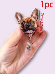Custom Pet Badge Reel - Personalized Dog Or Cat Face Photo Keychain, Nurse ID Holder, Name Badge Clip, Nurse Life, Unique Work Badge - Badge Scroll - View 11