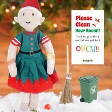 圣诞道具、凌乱房间警告小雕像和微型模型 - 彩色 - 查看 3