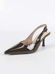 Pointed Toe High Heel Sandals For Women, New Autumn Fashion Versatile Delicate Stiletto Ankle Strap Closed Toe Elegant Pumps,Elegant,Elegent,Kitten Heels