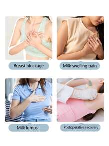 2 件可重复使用的冷冻胸垫，双面设计冷却凝胶垫，日常护理工具，多功能冷热敷凝胶珠胸垫，用于胸部放松和缓解，冷热胸部凝胶垫，送给女性的绝佳礼物