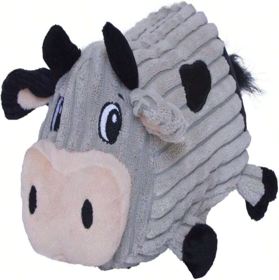 Outward Hound Fattiez Pig Plush Squeaky Dog Toy, Small - MàuB - Xem 1