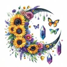 1 pièce/2 pièces/3 pièces Étoile rêveuse, lune, fleur et papillon, impression par transfert thermique, convient pour les t-shirts, sweats à capuche, oreillers, sacs à dos et sacs à main, idéal pour les cadeaux de vacances, design de vacances, impression durable