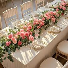 1pc White Tablecloth, Festive Atmosphere Dining & Photo Shoot Essential, Enhances Home Decor - White - View 7