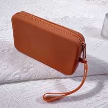 Large Capacity Multi-Functional Silicone Coin Purse, Phone Pouch, Lipstick Case, Bank Card Holder, Glasses Case, Access Card Holder, Portable Storage Bag For Cables, Earphones, Cosmetics, Small Handbag,Pouch,Makeup Pouch,Travel Essential - Multicolor - View 5