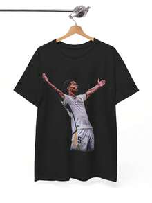 Vintage 90s Graphic Jude Bellingham T-Shirt, Bellingham Celebration Shirt, Real Madrid, Bootleg Sport - 黑色 - 查看 1