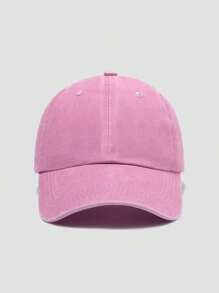 1 peça boné de beisebol vintage lavado, unissex, cor sólida, boné de caminhoneiro, boné snapback, adequado para atividades ao ar livre, viagens, caminhadas, praia