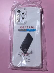 1pc Transparent Four-Corner Anti-Drop Case, Compatible With Samsung Series, Samsung Phone Transparent Four-Corner Anti-Drop Case, Phone Case, Protective Cover, Phone Shell, Phone Sleeve, Anti-Drop Phone Case, Transparent Phone Case, Minimalist Phone Case, Solid Color Phone Case, Transparent Phone Case, TPU Phone Case Anti-Drop (Military-Grade Anti-Drop)