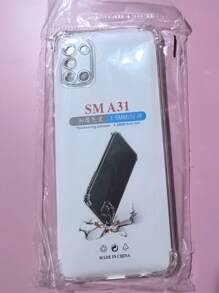 1pc Transparent Four-Corner Anti-Drop Case, Compatible With Samsung Series, Samsung Phone Transparent Four-Corner Anti-Drop Case, Phone Case, Protective Cover, Phone Shell, Phone Sleeve, Anti-Drop Phone Case, Transparent Phone Case, Minimalist Phone Case, Solid Color Phone Case, Transparent Phone Case, TPU Phone Case Anti-Drop (Military-Grade Anti-Drop)
