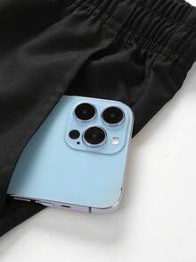 Men's Casual Cargo Pants - Fashionable Straight-Leg, Loose Fit, Multi-Pocket Design, Suitable For Spring And Autumn - Black - View 7