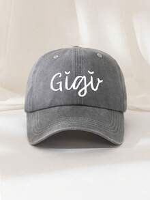 1pc Unisex Solid Color Versatile Printed Breathable Baseball Cap, Vintage Distressed Dad Hat, Suitable For Daily Wear, Sports, Hiking, Etc. - R - View 7