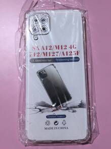 1pc Transparent Four-Corner Anti-Drop Case, Compatible With Samsung Series, Samsung Phone Transparent Four-Corner Anti-Drop Case, Phone Case, Protective Cover, Phone Shell, Phone Sleeve, Anti-Drop Phone Case, Transparent Phone Case, Minimalist Phone Case, Solid Color Phone Case, Transparent Phone Case, TPU Phone Case Anti-Drop (Military-Grade Anti-Drop)