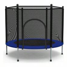 Trampolin Brincolin Infantil Red De Seguridad 1.40mts Niños - Negro-Negro - Ver 1