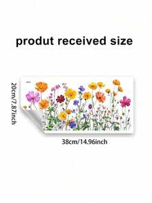 1 件鲜艳的花卉和蝴蝶静电窗贴 - 传统风格的彩色塑料贴花，易于粘贴在光滑表面上，非常适合卧室、客厅、冰箱、橱柜装饰、艺术装饰、房间氛围增强 | 生动的装饰 | 易于粘贴的贴纸，为您的家带来节日气氛，生日、毕业典礼的节日装饰贴纸礼物 - 彩色 - 查看 3