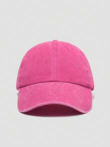 1 peça boné de beisebol vintage lavado, unissex, cor sólida, boné de caminhoneiro, boné snapback, adequado para atividades ao ar livre, viagens, caminhadas, praia