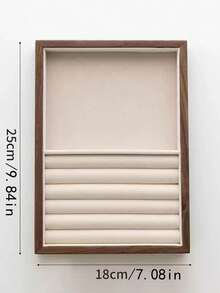 5/1 Piece, Walnut Jewelry Storage Tray, Jewelry Tray, Velvet Jewelry Tray, Jewelry Storage Box For Women And Girls, Necklace Ring Jewelry Display Tray, Large Capacity Jewelry Tray, Suitable For Necklaces, Bracelets, Bracelets, Rings, Earrings, Lipsticks And Other Accessories, Girls Gifts, Travel Gifts - Khay đựng quả óc chó - Xem 17