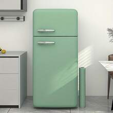 1 Roll 15.74*39.37/118.11/196.85/393.7 Inch Vinyl Matte Self-Adhesive Wallpaper, Refrigerator Renovation Decoration Stickers Decals, Sticky Wallpaper, Kitchen Decoration, Cabinets, Dining Tables, Dressing Tables, Work Surfaces, Home Decoration, Easy To Peel Off And Install, Refrigerator Wallpaper, Wall Decor, Room Decor - Multicolor - View 18