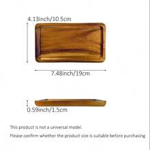 1 Peça, Bandeja, 3 Tamanhos, Bandeja de Madeira Pequena, Prato de Decoração de Banheiro, Bandeja de Bolo, Bandeja de Talheres de Madeira, Suporte de Exibição de Aniversário, Bandeja de Cozinha, Adequada para Ação de Graças, Halloween, Páscoa, Dia dos Namorados, Decoração de Natal, Decoração de Mesa de Jantar, Para Sobremesas, Bolos, Pães, Perfumes, Joias, Produtos de Banho, Cosméticos, Bandejas Pequenas Modernas Retrô