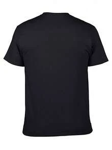 Retro-Inspired "Homies For Life" Graphic Tee - Men's Casual Cotton T-Shirt With Vintage Car And Gothic Street Design, Short Sleeves, Fabric Weight, Ideal Valentine's Day Gift - 黑色 - 查看 3