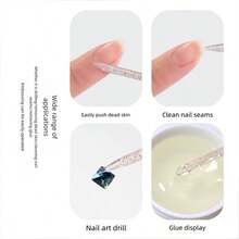 100-Piece Set Women's Nail Tools Double-Headed Pink Acrylic Cleaning Sticks Cuticle Remover Exfoliating Sticks Nail Tools