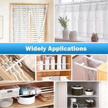 1pc Smooth Metal Adjustable Window & Glass Door Security Bar With Safety Sliding Lock Bar And Rubber Tip - Durable Metal Structure, Enhanced Safety, Fits Most Entryways, Home Locks, Door Locks, Fashionable Metal Finish, Sturdy Construction