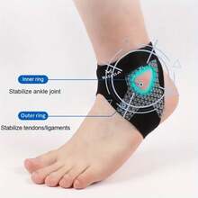 MASEDA 2pcs Ultra-Thin Sports Ankle Brace, Ankle Support Socks - Two-Way Adjustable Straps, One Size Fits All - Used For Support And Wrapping, Suitable For Fitness, Running, Cycling, Tennis And Many Other Scenarios, Perfect Holiday Gift - 2pcs - 查看 5