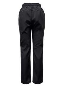 Women's Fleece-Lined Waterproof Windproof Hiking Pants – Softshell Outdoor Cargo Trousers With Zip Pockets, Breathable & Durable Straight-Leg Climbing Pants For Trekking, Camping, Mountaineering, Fall/Winter Travel