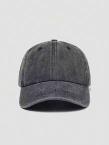 1 peça boné de beisebol vintage lavado, unissex, cor sólida, boné de caminhoneiro, boné snapback, adequado para atividades ao ar livre, viagens, caminhadas, praia