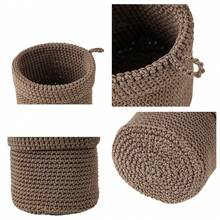 Handgeflochtener Aufbewahrungskorb, hängender Organizer-Korb für Nachttisch, Tischplatte, Wanddekoration, zum Aufbewahren von Sonnenbrillen, Kosmetika, Schreibwaren, Schlüsseln, Pflanzen usw.
