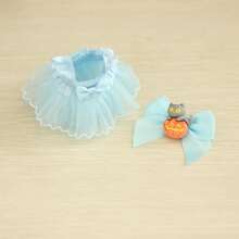 1pc Dress Only (No Doll), Suitable For 17cm Generation 1/2/3 Dolls, Blue Tulle Skirt - Multicolor - View 18