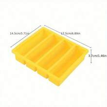 1/2pcs Silicone Food Storage Containers - Durable Kitchen Storage Boxes For Soups, Broths And Sauces - Stackable Green Food Prep Containers - Essential Kitchen Accessories - 彩色 - 查看 2