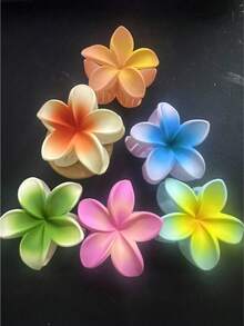1/3/6/12 Kit Summer Flower Clip Large Hair Clips Beach Holiday Flower Barrettes - 彩色 - 查看 9