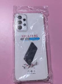 1pc Transparent Four-Corner Anti-Drop Case, Compatible With Samsung Series, Samsung Phone Transparent Four-Corner Anti-Drop Case, Phone Case, Protective Cover, Phone Shell, Phone Sleeve, Anti-Drop Phone Case, Transparent Phone Case, Minimalist Phone Case, Solid Color Phone Case, Transparent Phone Case, TPU Phone Case Anti-Drop (Military-Grade Anti-Drop)