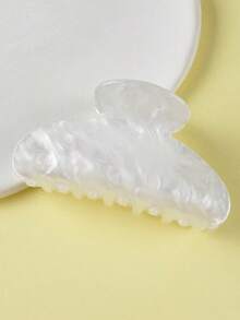 1个时尚亚克力爪夹，简约大理石纹发爪发饰，时尚发夹，优雅发饰 - 彩色 - 查看 2