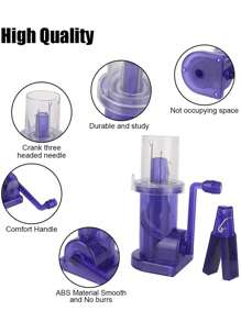 1pc Creative Knitting Machine Portable Hand-Knitted Craft Bracelet Weave Tool Embellish Hand Knit Loom Spool Knitter, Christmas DIY Hat, Glove, Scarf Gift - Multicolor - View 4