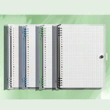 Sổ tay bìa mềm trong suốt A5 - Sổ nhật ký kẻ ô chống nước, gáy xoắn rời, thiết kế tối giản, phù hợp cho văn phòng, trường học, làm quà tặng - Chủ đề giả tưởng & âm nhạc, bền chắc cho sử dụng hàng ngày, sổ tay dễ thương. - A5 - Xem 2