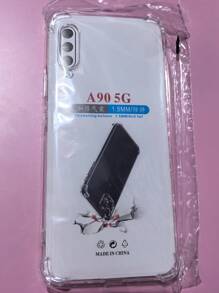 1pc Transparent Four-Corner Anti-Drop Case, Compatible With Samsung Series, Samsung Phone Transparent Four-Corner Anti-Drop Case, Phone Case, Protective Cover, Phone Shell, Phone Sleeve, Anti-Drop Phone Case, Transparent Phone Case, Minimalist Phone Case, Solid Color Phone Case, Transparent Phone Case, TPU Phone Case Anti-Drop (Military-Grade Anti-Drop)