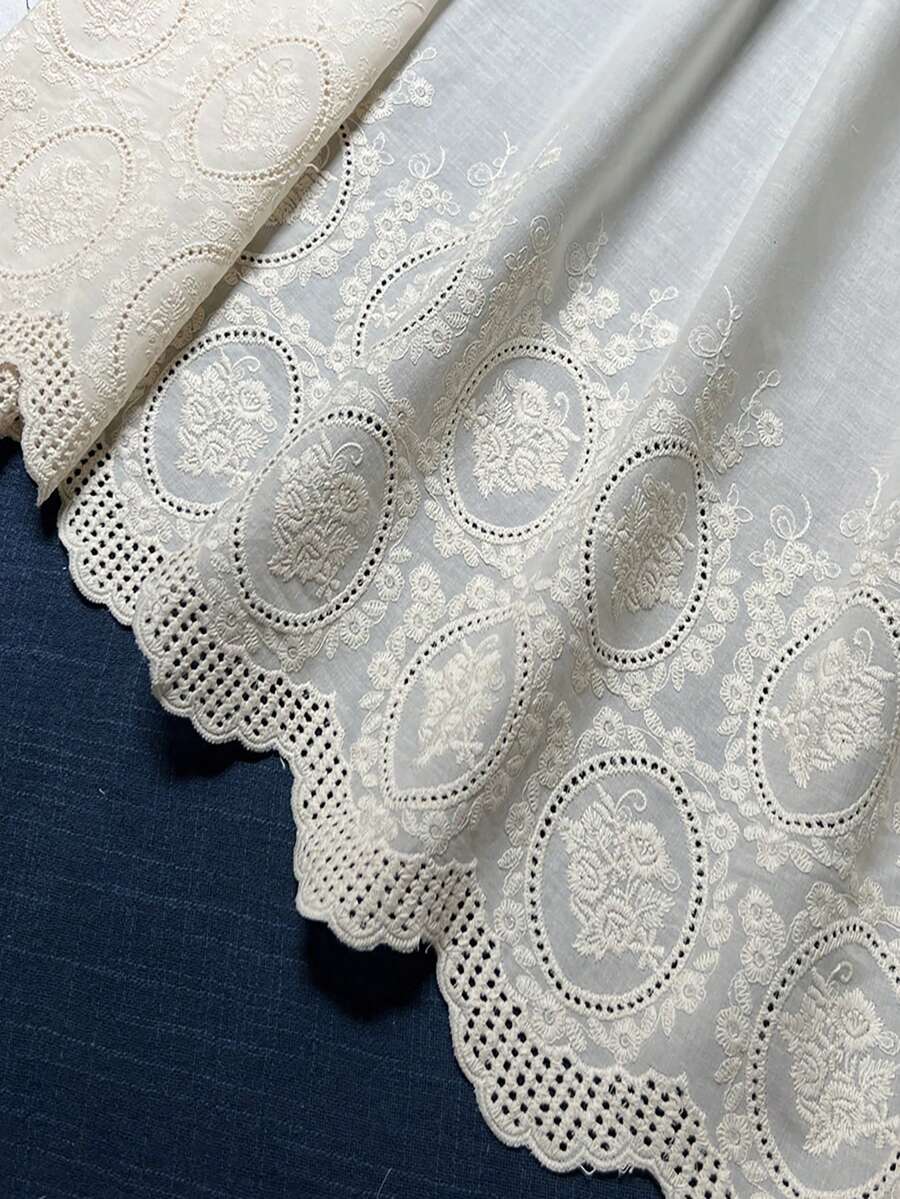 1码（26厘米）刺绣花边饰带，DIY服装，裙边，家纺，缝纫用品 - 彩色 - 查看 1