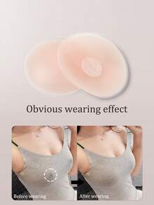 Cubrepezones de silicona, pétalos de silicona finos, invisibles y transpirables para el pecho de mujeres, pastillas antideslizantes para vestidos sin espalda y sin tirantes