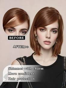 Extensions per capelli con frangia laterale per donne, molletta doppia per capelli lisci spessi, frangia sintetica finta, adatta per coprire la fronte e per acconciature quotidiane e da festa