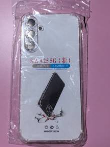 1pc Transparent Four-Corner Anti-Drop Case, Compatible With Samsung Series, Samsung Phone Transparent Four-Corner Anti-Drop Case, Phone Case, Protective Cover, Phone Shell, Phone Sleeve, Anti-Drop Phone Case, Transparent Phone Case, Minimalist Phone Case, Solid Color Phone Case, Transparent Phone Case, TPU Phone Case Anti-Drop (Military-Grade Anti-Drop)