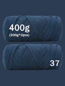 1/2pcs Premium T-Shirt Yarn - 200g/Pc High Elastic Cord Yarn, Soft & Stretchy Polyester Yarn For Vibrant Crochet Projects, Ideal For Home Decor DIY Crafts Like DIY Weaving, Crochet Projects, Handmade Weaving Bags, Baskets, Blankets, Mats, Shoes, Slippers, Cushions, And Dolls, Multicolor Yarn, Polyester Yarn, Acrylic Yarn, Knitting Accessories,