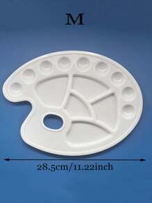 1 件装绘画调色板丙烯颜料水彩塑料调色板混合托盘适用于艺术返校、返校、学校用品