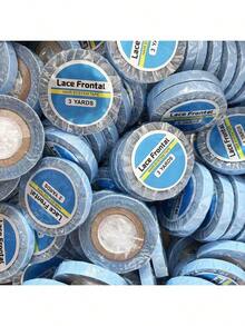 Cinta adhesiva para pelucas de encaje frontal de 0.31 pulgadas * 3 yardas, adhesivo fuerte y resistente al agua, cinta adhesiva de doble cara para pelucas de encaje frontal, cintas de soporte para postizos y extensiones de cabello