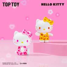Miniso TOPTOY Summer Rainbow Candy Hello Kitty Desenho Animado Decoração de Mesa Enfeite
