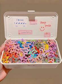 60 piezas/Set Pasadores de pelo con efecto ombre de colores brillantes, caja completa de pasadores de pelo con tonos pastel de color macaron en rosa, amarillo claro y otros tonos suaves - Adecuado para niñas y mujeres, dulce y romántico, agregando destellos lindos a los peinados adolescentes, excelente para el estilo diario y como regalo, accesorios Y2k, pasadores de garra, pinzas de pelo, pasadores de pelo, barrettes