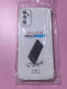 1pc Transparent Four-Corner Anti-Drop Case, Compatible With Samsung Series, Samsung Phone Transparent Four-Corner Anti-Drop Case, Phone Case, Protective Cover, Phone Shell, Phone Sleeve, Anti-Drop Phone Case, Transparent Phone Case, Minimalist Phone Case, Solid Color Phone Case, Transparent Phone Case, TPU Phone Case Anti-Drop (Military-Grade Anti-Drop)