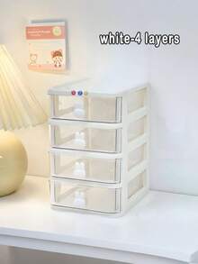 1pc Multi-Layer Drawer Jewelry Box, Jewelry Display Box, Desktop Drawer Organizer, Stackable, Dust-Proof, Anti-Oxidation, Multi-Functional Jewelry Box, Detachable, Large Capacity, Makeup Organizer, Office Desk Organizer, Drawer Makeup Organizer, Multi-Functional Desktop Organizer, Halloween Makeup Organizer, Large Capacity Makeup Display Box