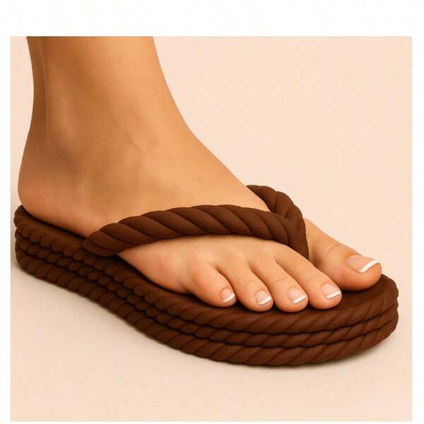 Sandália Chinelo Feminino 3 Tiras Trançado Plataforma Nuvem Confortável-Envio Rapido. Boho