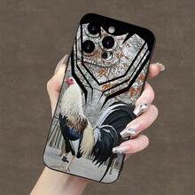 [Teléfono] Funda con diseño de gallo, estilo moderno y divertido, ideal para hombres y mujeres - Negro - Ver 4